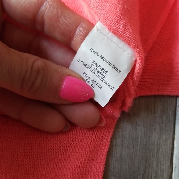 J. Crew Merino Zip Shoulders Wool Sweater - Picture 7 of 8